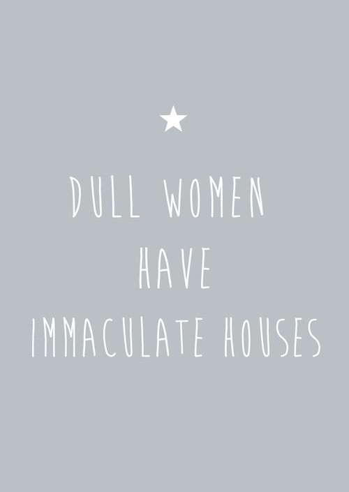 Dull women immaculate houses