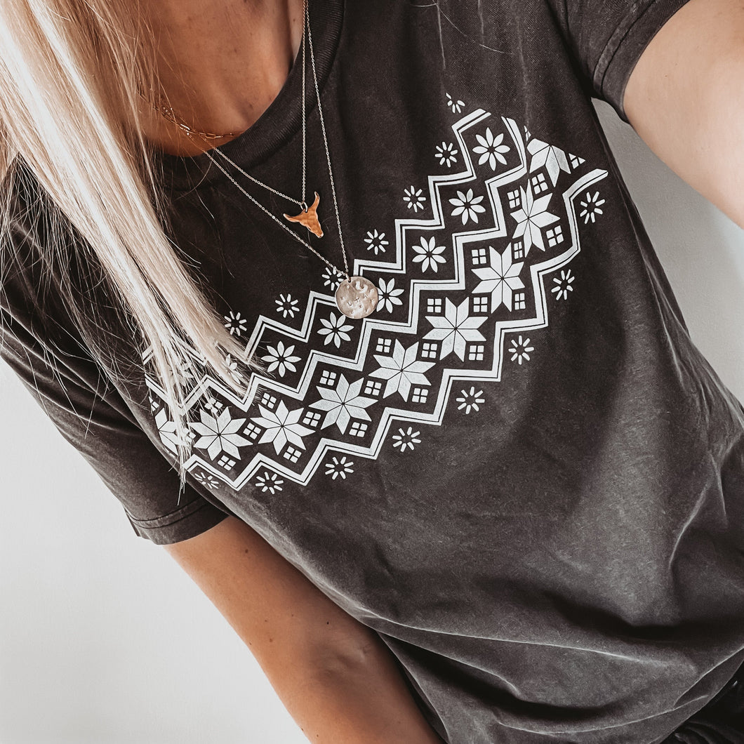 Fairisle tee (size 10- 12)