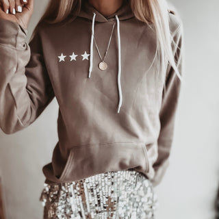 Taupe three star hoody