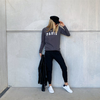 Charcoal PARIS sweatshirt