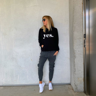 YES black hoody