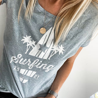 Blue surfing tee (sample)