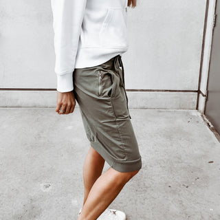 Light khaki ULTIMATE jogger skirt