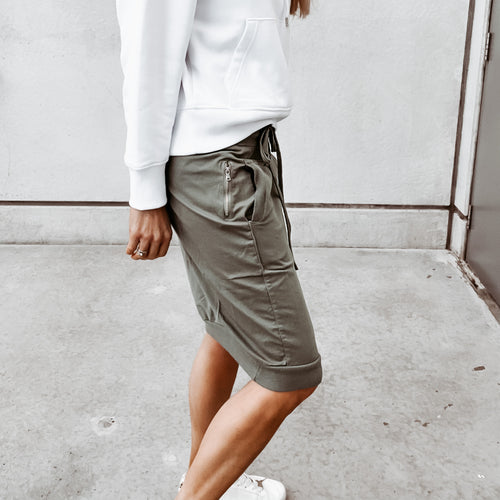 Light khaki ULTIMATE jogger skirt