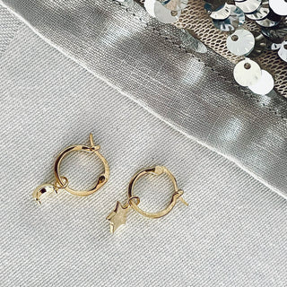 Mini hoop star & moon earrings *NEW*