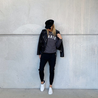 Charcoal PARIS sweatshirt