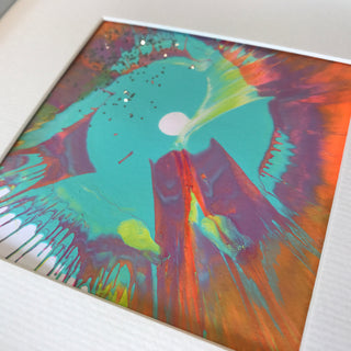 Neon splat aqua