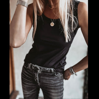 The perfect BLACK vest top! (Fab for layering over too!)