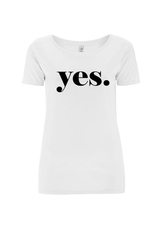 YES white tee *BEST SELLER*