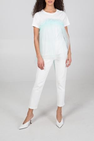 Organza mint vest tee *sample*