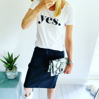 YES white tee *BEST SELLER*