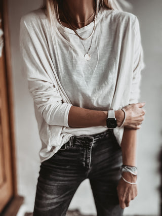 THE PERFECT WHITE LONG SLEEVED TEE *new*