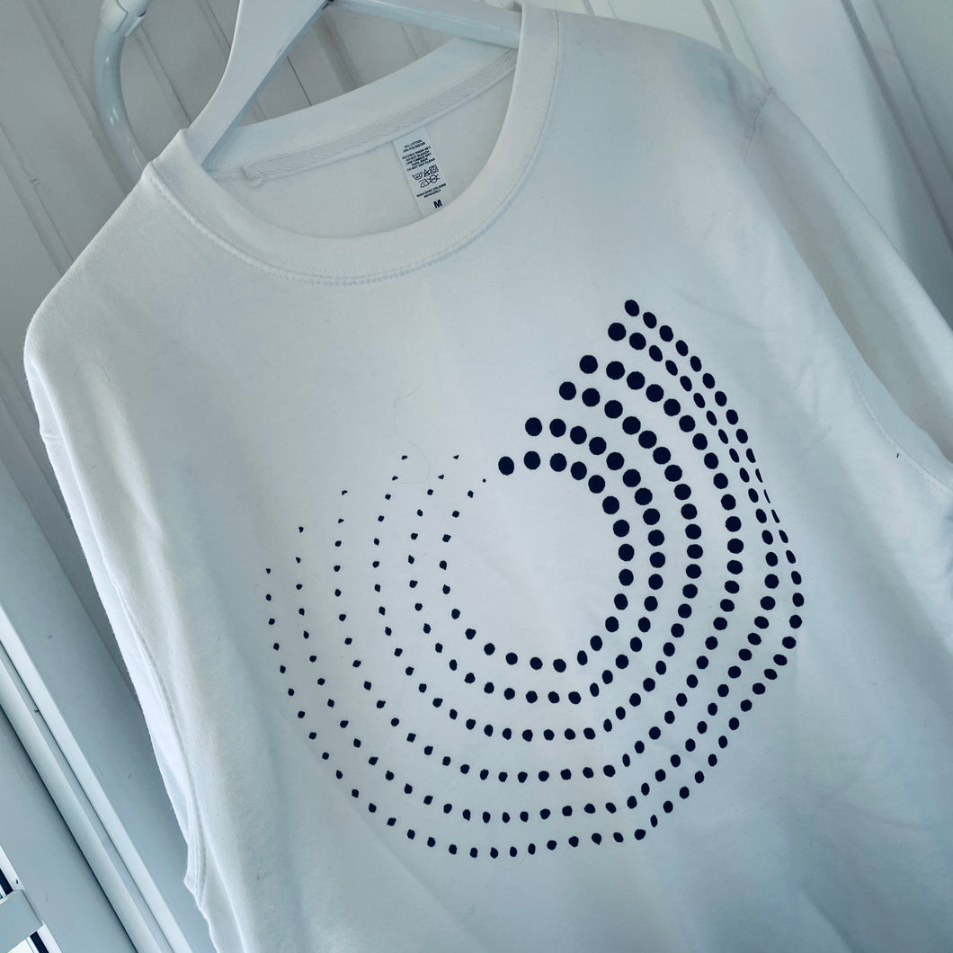 White dots sweatshirt  (uk 12-14)