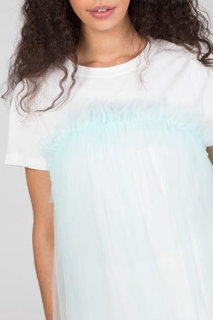 Organza mint vest tee *sample*