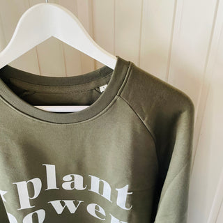 Plant power khaki sweat 1