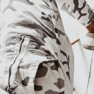 Light grey camo combat jeans