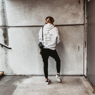 Super slouchy white LOS ANGELES hoody *super slouchy fit* SALE