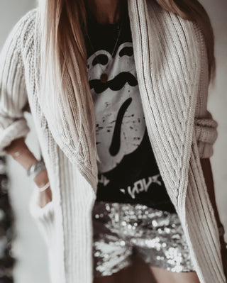 Rolling Stones inspired vintage black tee *boyfriend fit*