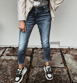 Ravello vintage blue BIKER jeans