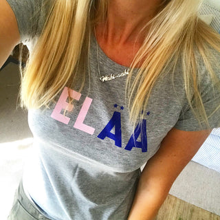 ELAA pink & blue tee (m)