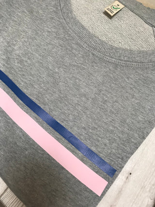 Pink & blue stripe sweat *just a few left*