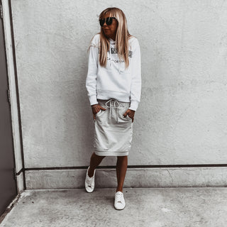 Light grey ULTIMATE jogger skirt