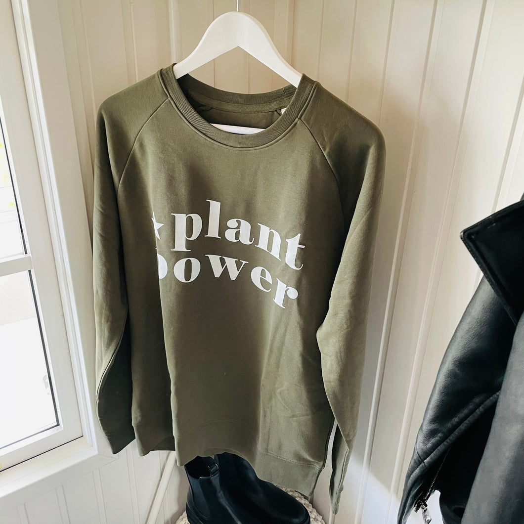 Plant power khaki sweat 1