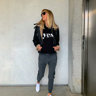YES black hoody