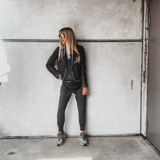 Long sleeved DARK GREY jumpsuit with pockets
