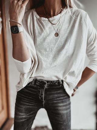 THE PERFECT WHITE LONG SLEEVED TEE *new*