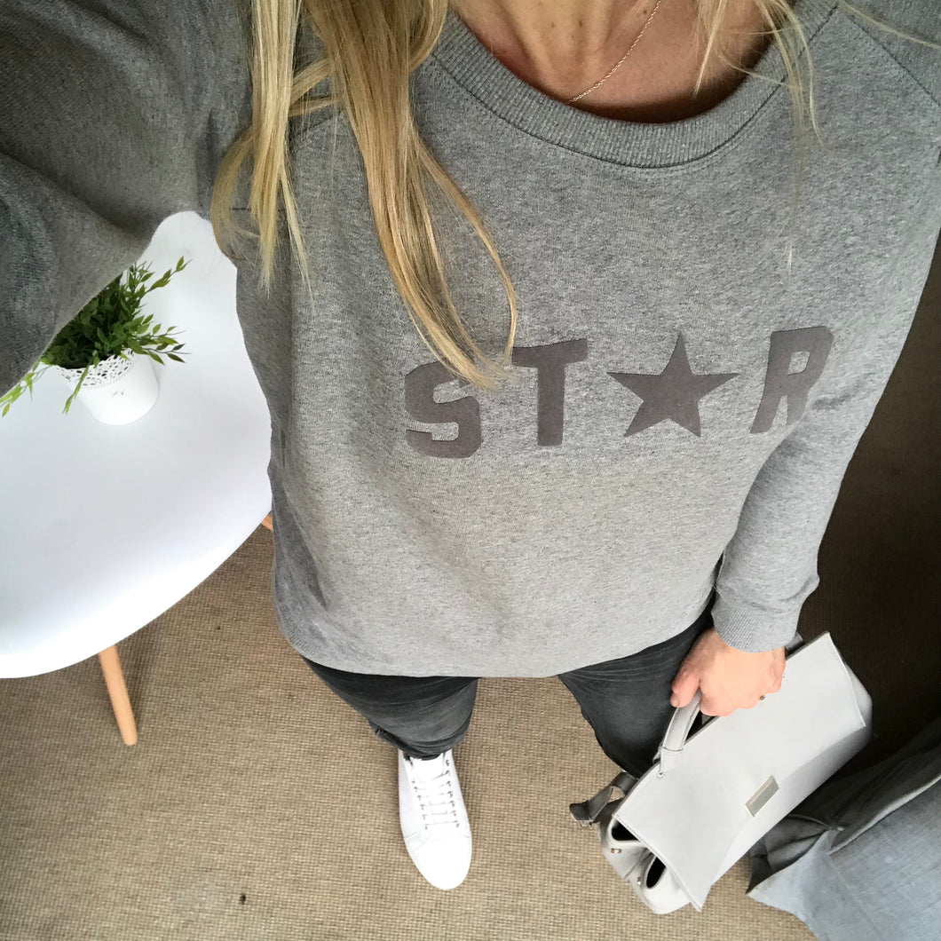 Grey STAR word sweat