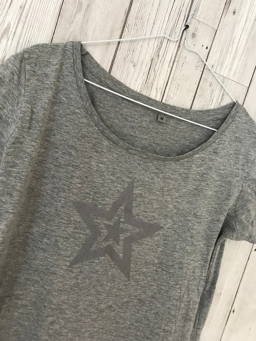 Double grey star grey tee (m)