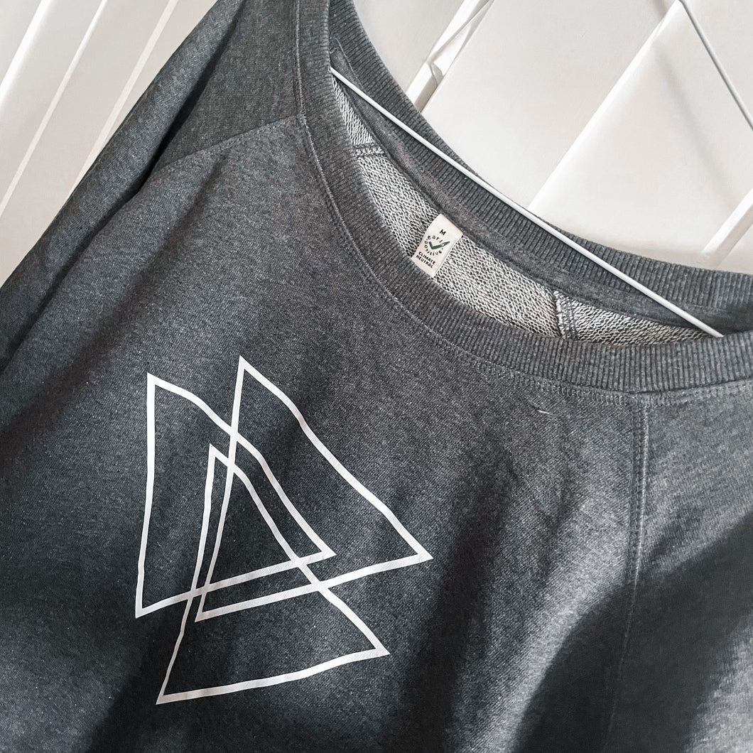 PRE-LOVED triangles  sweatshirt