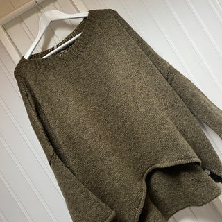 Milano KHAKI SCOOP NECK jumper *BACK IN STOCK*