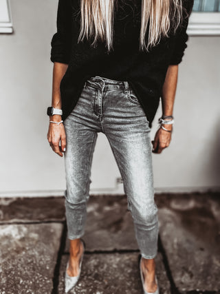 Ravello vintage grey BIKER jeans