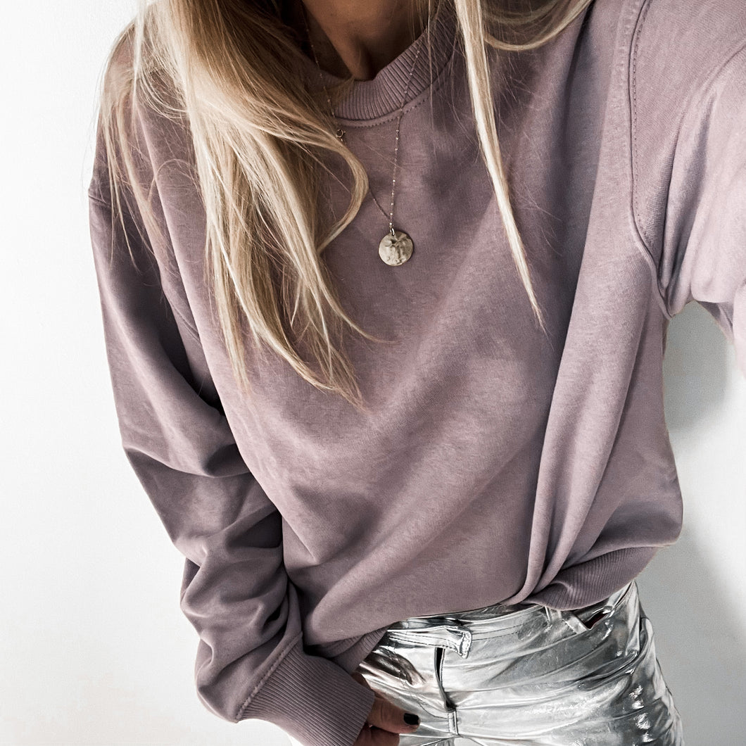 SAMPLE super slouchy lilac sweatshirt