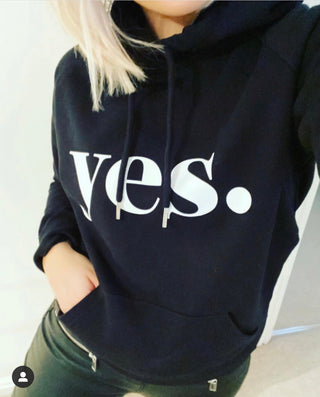 YES black hoody