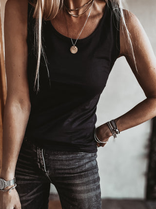 The perfect BLACK vest top! (Fab for layering over too!)