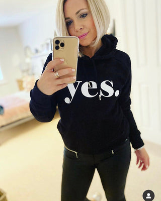 YES black hoody