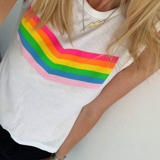 Neon rainbow tank top