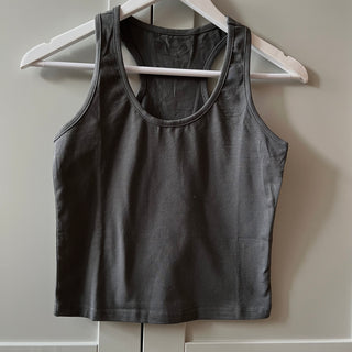 Dark grey Crop tank top *NEW*