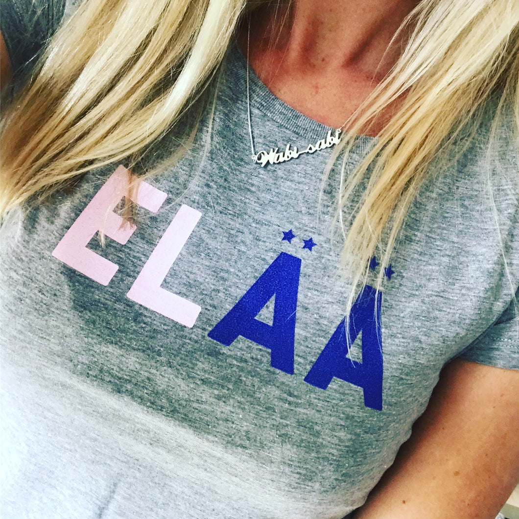 ELAA pink & blue tee (m)
