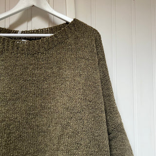 Milano KHAKI SCOOP NECK jumper *BACK IN STOCK*