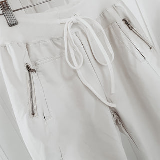 Full faux leather vintage white ULTIMATE joggers *NEW*