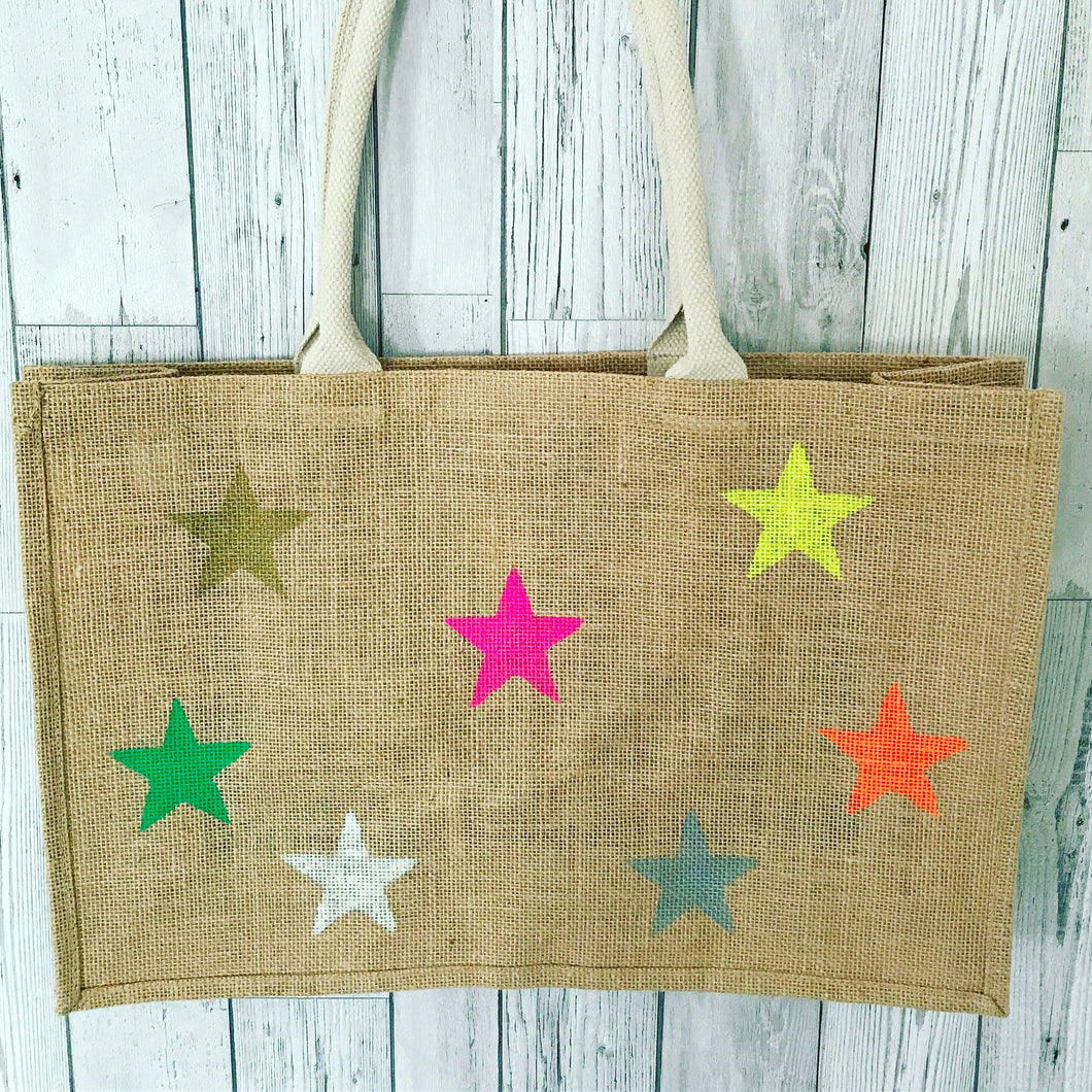 Multicoloured little neon stars bag *currently out of stock*
